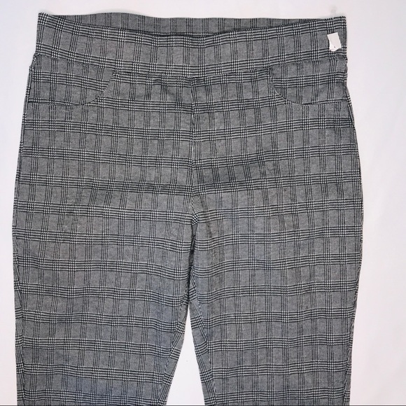 Tahari Mini Glen Plaid Jegging pants Size Large - Picture 4 of 11